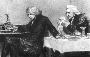 Иллюстрация М.А. Врубеля к трагедии A.C. Пушкина «Моцарт и Сальери» (1880-е гг.)
