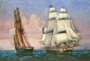 Возвращение Наполеона с острова Элбы (Амбруаз Луи Гарнери, 1852 г.)