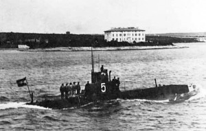 SMU-5 в начала войны на фоне острова Бриония