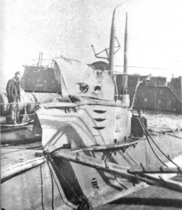 Рубка SMU-20 после столкновения с крейсером «Admiral Spaun»