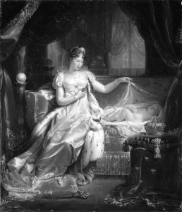 Мария Луиза Австрийская, императрица Франции со спящим королем Римским (Художник Жан-Пьер Франк)