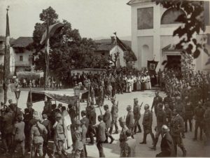 Праздник Тела Господня в Дорнберге с участием командования 16-го армейского корпуса (1915)