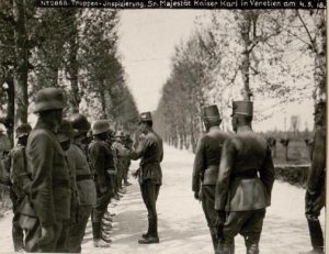 Его Величество император Карл инспектирует войска в провинции Венето (4.05.1918)