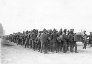 Колонна пленных австрийцев в Петрограде