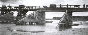 Фрагмент воєнного мосту в Маріямполі. 1915 р.