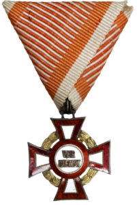 Хрест військових заслуг 3-го ступеня з воєнною відзнакою (Militärverdienstkreuz 3. Klasse mit dem Kriegsdekoration)