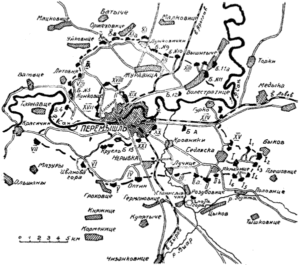 План-схема крепости Перемышль