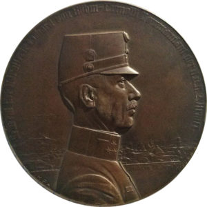 Аверс настольной медали «В память возврата Львова 2-й Армией под командованием генерала Эдуарда фон Бём-Эрмоли. 1915»