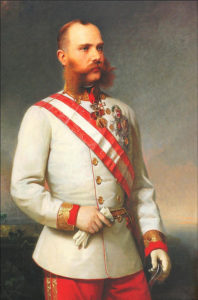 Австрійський імператор фельдмаршал Франц Йосиф I в святковому мундирі «німецького» генерала