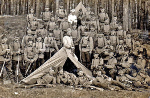 Польовий табір 9-го ландверного піхотного полку в Лейтмеріце (зараз - Літомержіце, Чехія)