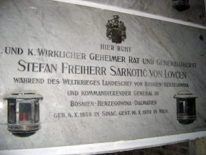 Могила Саркотича на Центральному кладовищі Відня
