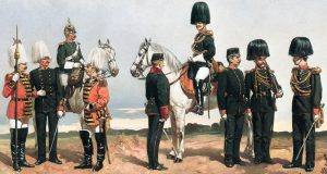 Солдатська Лейб-гвардія (праворуч — піхотна рота) (Oskar Brüch. Das k.u.k. Heer im Jahre 1895. — Wien: Gebundene Ausgabe, 1983.)