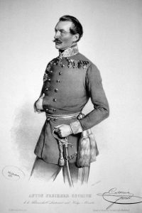 Військовий міністр фельдмаршал-лейтенант барон Антон Чоріч фон Монте Крето (Anton Freiherr Csorich von Monte Creto)